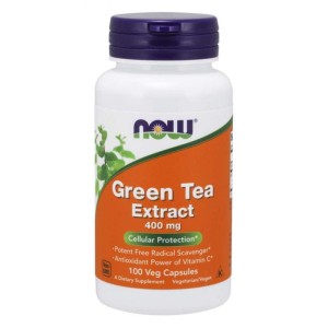 Green Tea Extract Zielona Herbata ekstrakt 400 mg 100 kapsułek Now Foods