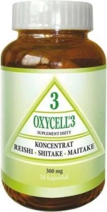 Koncentrat Reishi Shitake Maitake 300mg 50 kapsułek OXYCELL 3
