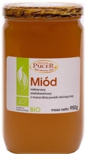 Miód wielokwiatowy BIO 950 g Pucer