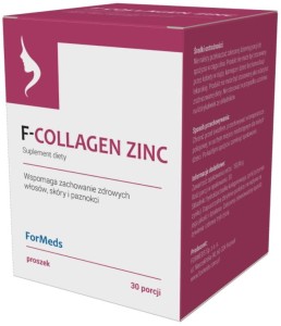 F-Collagen Zinc Kolagen 5000mg + Cynk 10mg 30 porcji 151g ForMeds