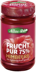 MUS MALINOWY (75% OWOCÓW) BIO 250 g - ALLOS