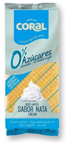 Wafle z kremem bez dodatku cukru 150 g