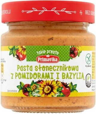 Pasta słonecznikowa z pomidorami i bazylią 160 g