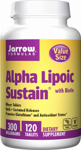 Kwas Alfa Liponowy i Biotyna 120 tabletek JARROW FORMULAS