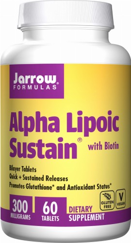 Kwas Alfa Liponowy i Biotyna 60 tabletek JARROW FORMULAS