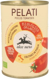 PELATI TOMATEN ZONDER HUID IN BLIK BIO 400 g - ALCE NERO