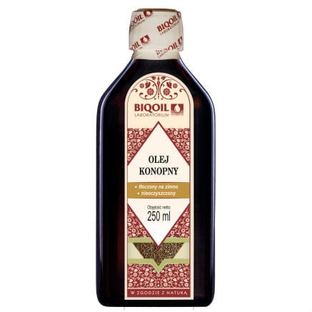 Hennepolie van hennep koudgeperst ongeraffineerd 250ml BIOOIL