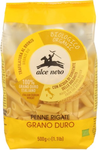 PASTA (SEMOLINE) PENNE BIO 500 g - ALCE NERO