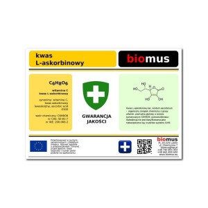 L-ascorbic acid Vitamin C 250g BIOMUS
