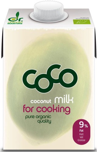 COCONUT ALTERNATIVE OF MILK FOR COOKING BIO 500 ml - COCO (DR MARTINS)