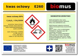 Acetic acid 80% 5L BIOMUS