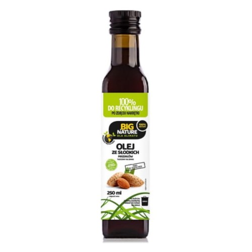 BIG NATURE Olej ze słodkich migdałów tłoczony na zimno 250ml