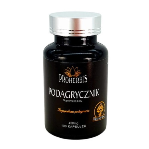 PROHERBIS Podagrycznik pospolity 450mg, 100 kapsułek