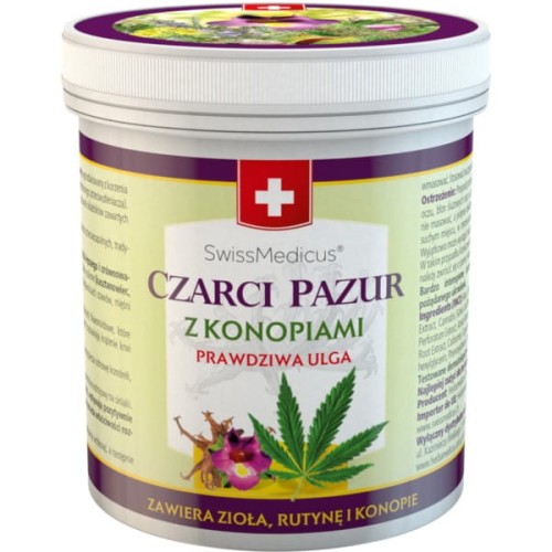 SWISSMEDICUS Czarci Pazur z konopiami 250ml