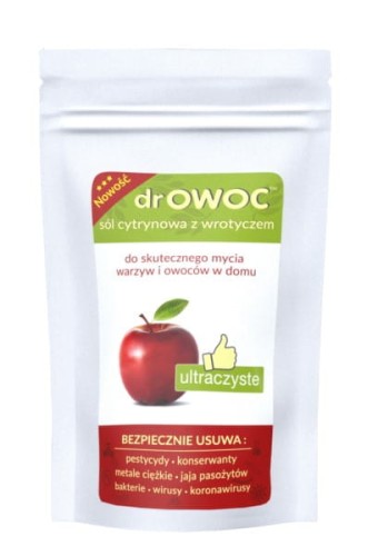 drOWOC sól cytrynowa z wrotyczem do mycia warzyw i owoców 300g