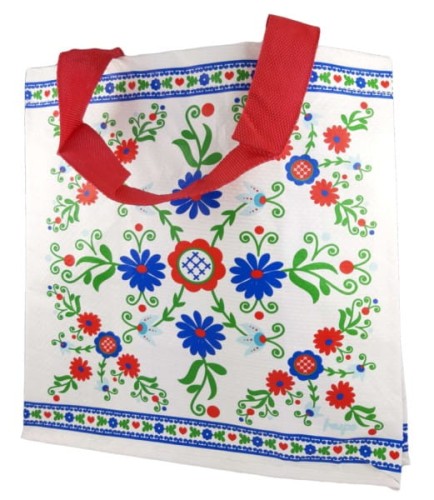 Torba Z Pp Mini Folklor Biały Motyw