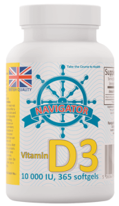 Vitamin D3 10000 IU (365 kaps.) Navigator