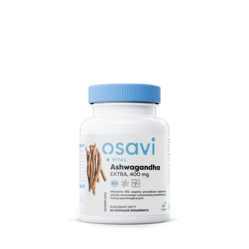 Ashwagandha EXTRA 400 mg z wit. B12 (60 kaps.)