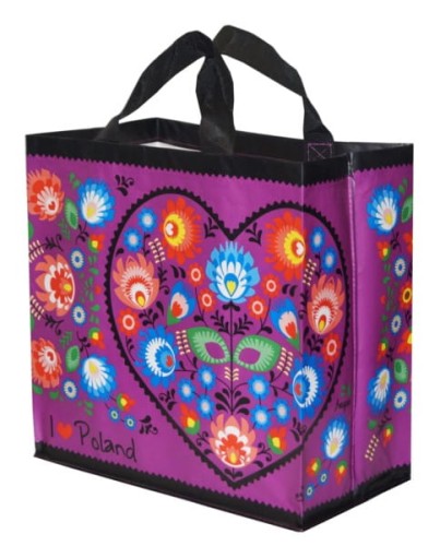 Torba Z Pp Esy-Floresy Serce Fioletowa 24l