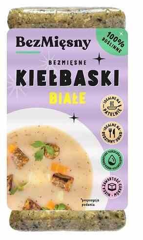 Bezmięsne Kiełbaski Białe 180g BEZMIĘSNY MIĘSNY
