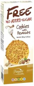 Ciasteczka z orzeszkami arachidowymi B/C 135 g BOGUTTI