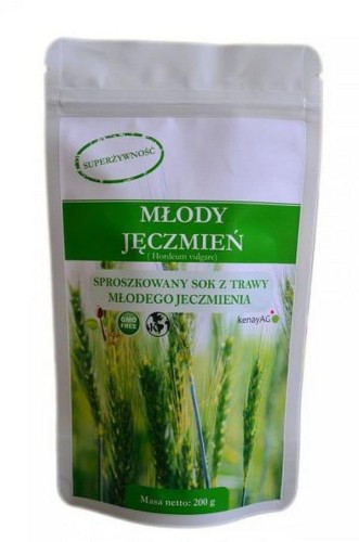 Kenay Trawa z młodego jęczmienia BIO sproszkowany sok 200 g