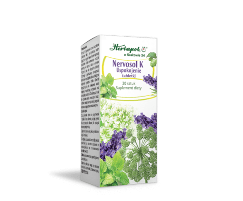 NERVOSOL K Uspokojenie 30 tabletek HERBAPOL