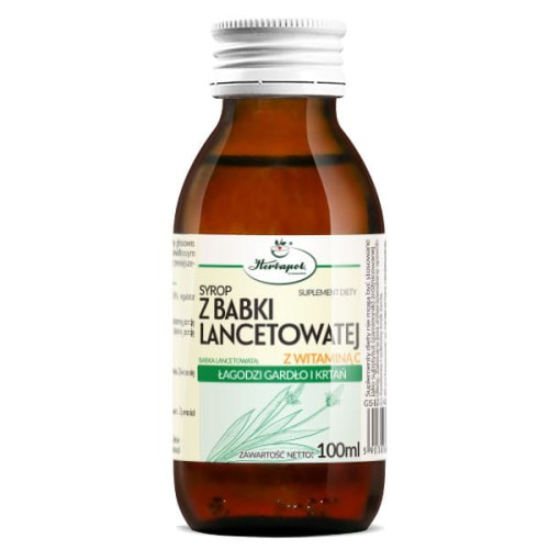 Syrop Z BABKI LANCETOWATEJ Z WITAMINĄ C 100 ml HERBAPOL