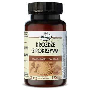 DROŻDŻE Z POKRZYWĄ 120 kapsułek HERBAPOL