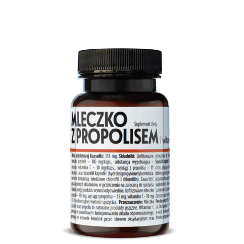 MLECZKO z propolisem i witaminą C 30 kapsułek HERBAPOL