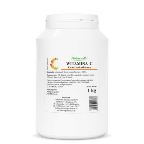 WITAMINA C Kwas L-askorbinowy 1 kg HERBAPOL
