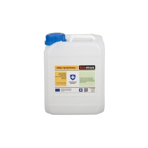 Olej rycynowy nierafinowany bez heksanu Castor oil virgin 5L BIOMUS