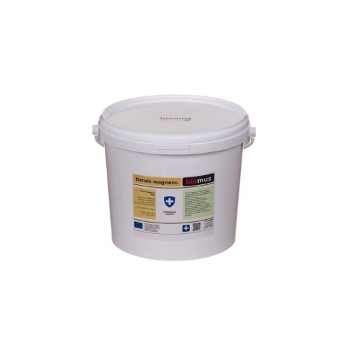 Tlenek magnezu. Magnezja palona 87% BIAŁY 5kg BIOMUS