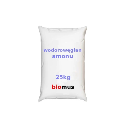 Wodorowęglan amonu. Amoniak 25kg BIOMUS