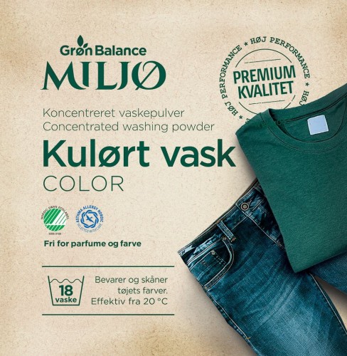 POUDRE LAVANTE POUR VÊTEMENTS COLORÉS 785 g - GRON BALANCE