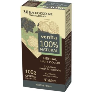 VENITA ziołowa farba do włosów 3.0 czarna czekolada 100g