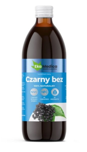 Ekamedica Czarny Bez sok NFC 100% 500 ml