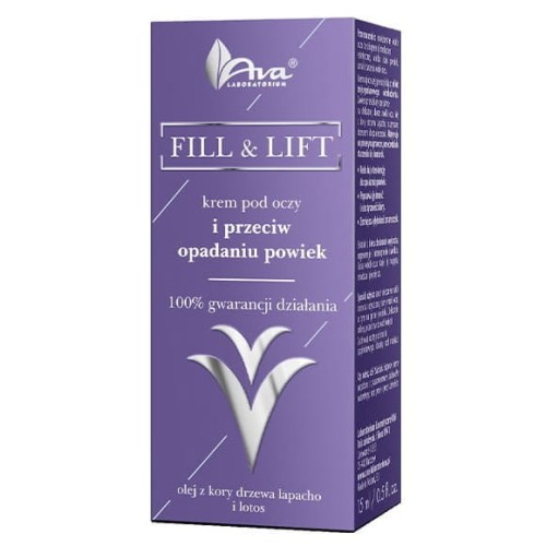 AVA Fill&Lift Krem pod oczy p/opadaniu powiek 15 m