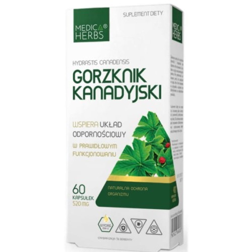 MEDICA HERBS Gorzknik Kanadyjski 520mg, 60 kaps.