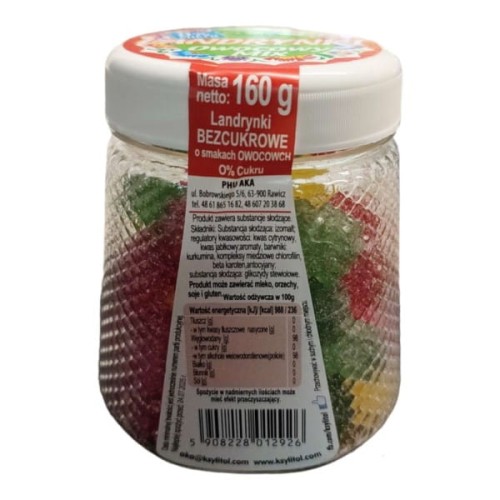 Aka Landrynki Owocowe 0% Cukru Owocowy Mix 160 g