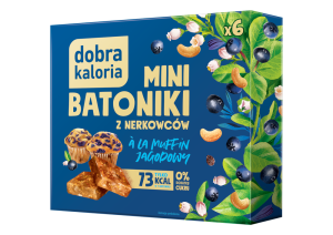 Dobra Kaloria Mini Batoniki z nerkowców a'la muffin jagodowy 102g