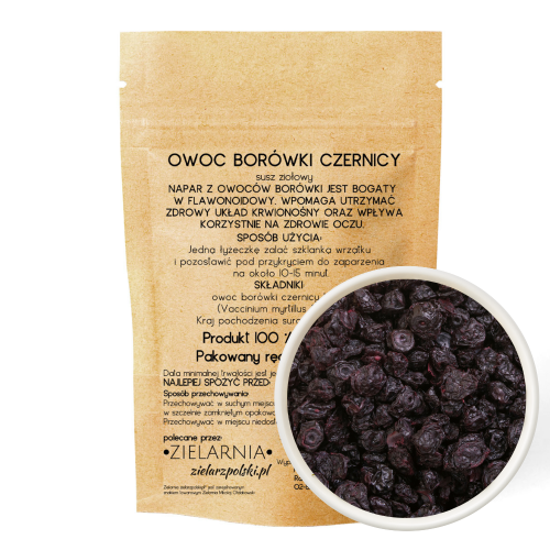 Borówka czernica owoc 50g ZIELARZPOLSKI