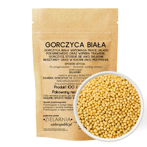 Gorczyca biała nasiona 50g ZIELARZPOLSKI