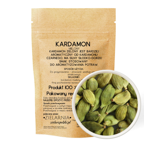 Kardamon ziarno 50g ZIELARZPOLSKI