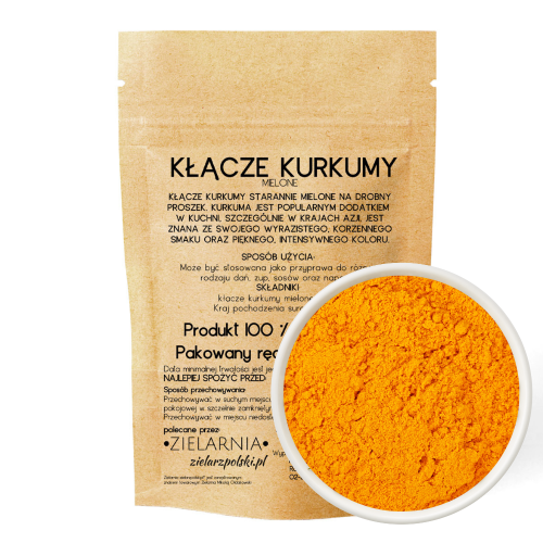 Kurkuma korzeń mielony 50g ZIELARZPOLSKI