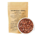 Len brązowy ziarno 500g ZIELARZPOLSKI