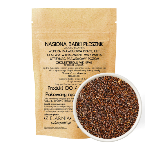 Babka płesznik nasiona 100g ZIELARZPOLSKI