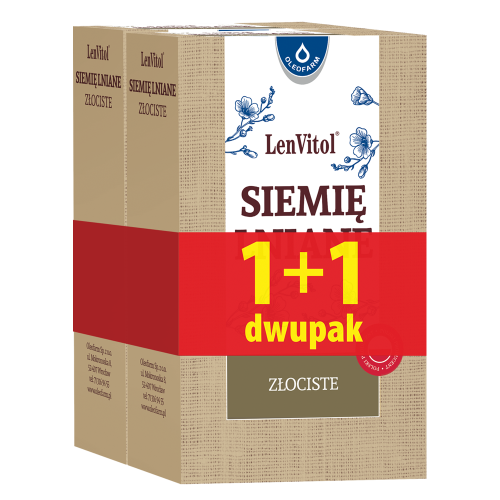 OLEOFARM Siemię lniane złociste dwupak 250g+250g