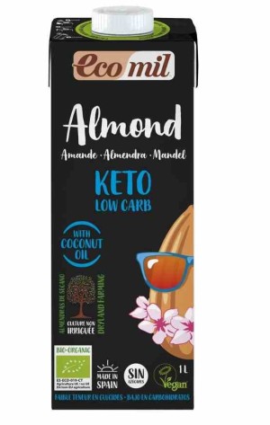 Napój migdałowy Keto Low Carb BEZGL. BIO 1 l ECOMIL