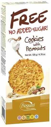 Ciasteczka z orzeszkami arachidowymi B/C 135 g BOGUTTI